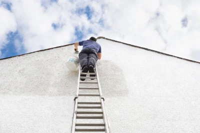 Peinture extérieure à la Condamine-Châtelard — façades et ravalement